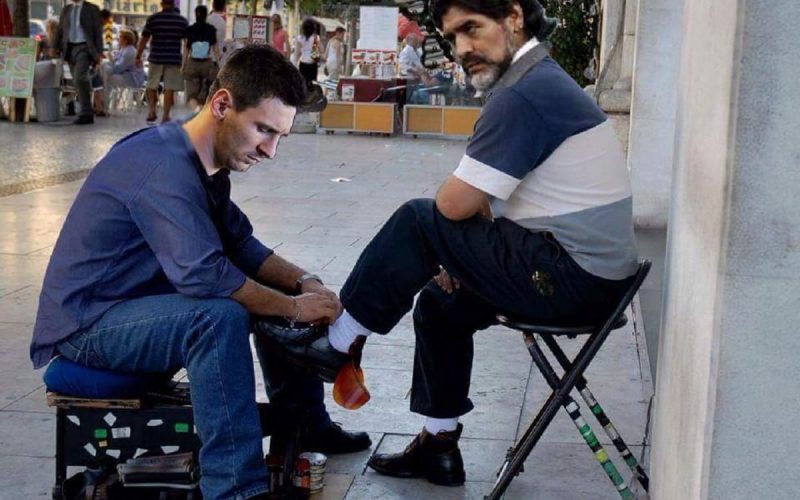 📷 Messi lustrascarpe di Maradona, Salvatore Esposito 😮: “Diego è un’altra cosa”