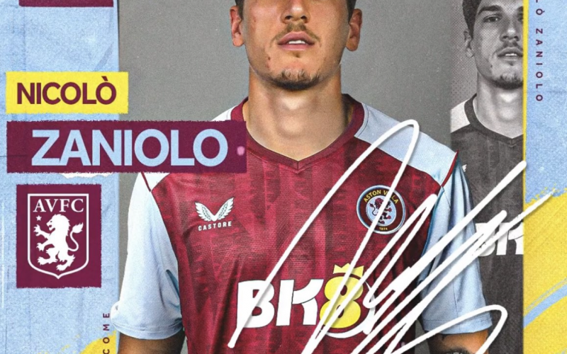 ✅  UFFICIALE – Zaniolo sbarca in Premier League: ha firmato con l’Aston Villa