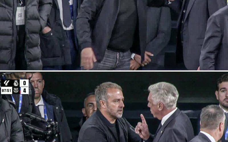 💥 Il Barça esulta, Ancelotti punta il dito contro Flick a bordocampo. La ricostruzione