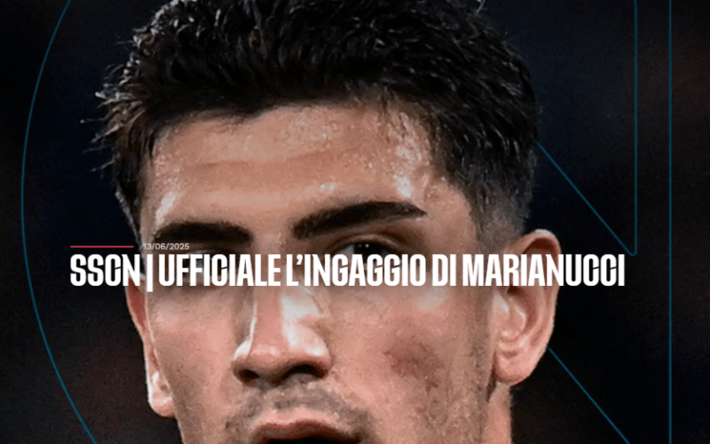 ✅ UFFICIALE: Marianucci è del Napoli: le cifre e il comunicato