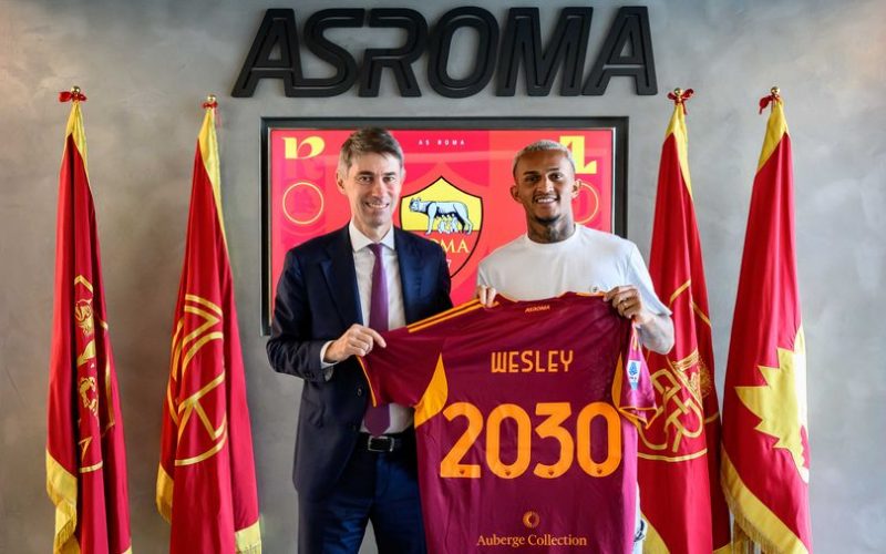 🤝 UFFICIALE, Wesley è un nuovo calciatore della Roma. Le cifre dell’affare