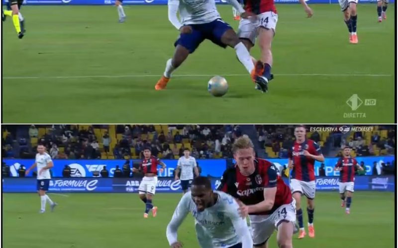 🔍 Polemiche durante Bologna-Inter: contatto Bonny-Heggem in area, ma Chiffi non dà rigore. La motivazione