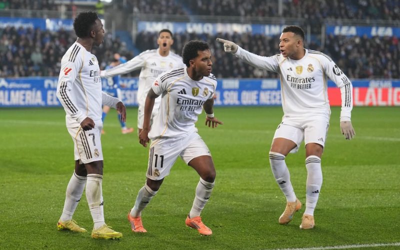 👀 Il Real mette il Barça nel mirino: 2-1 all’Alaves, Rodrygo e Mbappè fanno 70 centri coi Blancos. Le reazioni social 📲