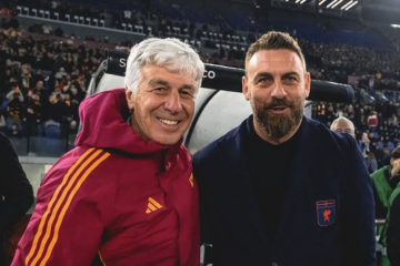 ✨ Grande accoglienza per De Rossi all’Olimpico: cori e striscioni per lui