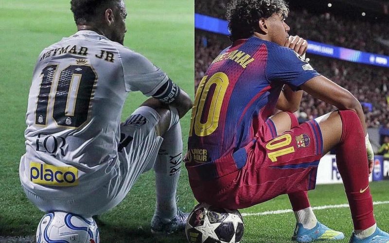 👑 Neymar da idolo a ‘fan’ di Yamal: si siede sul pallone e omaggia Lamine! Lo scatto è VIRALE 🤩