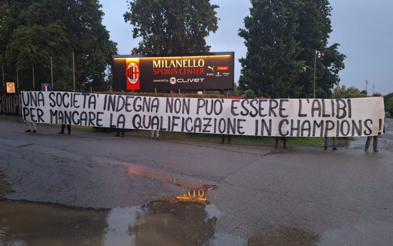 🔴⚫️ Nuova protesta dei tifosi del Milan: “Società indegna, Furlani vattene!”