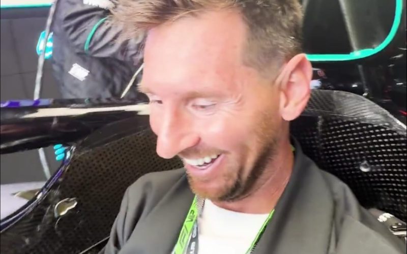 🏎️ Messi prova la Mercedes di Kimi Antonelli: la sua reazione è 😍
