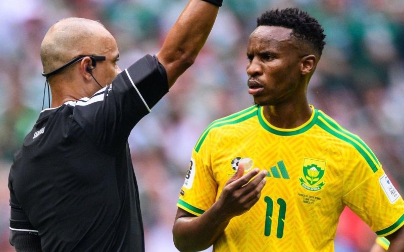 ❌ Espulsione in Messico-Sudafrica, stangata per Zwane: tre giornate di squalifica!