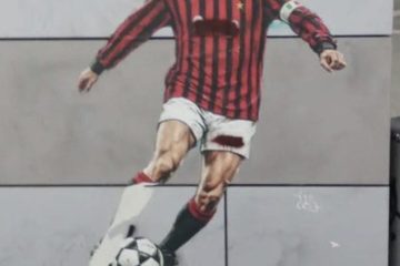 📸 VERGOGNA a Milano: vandalizzato il murale di Baresi! Milan a caccia dei responsabili